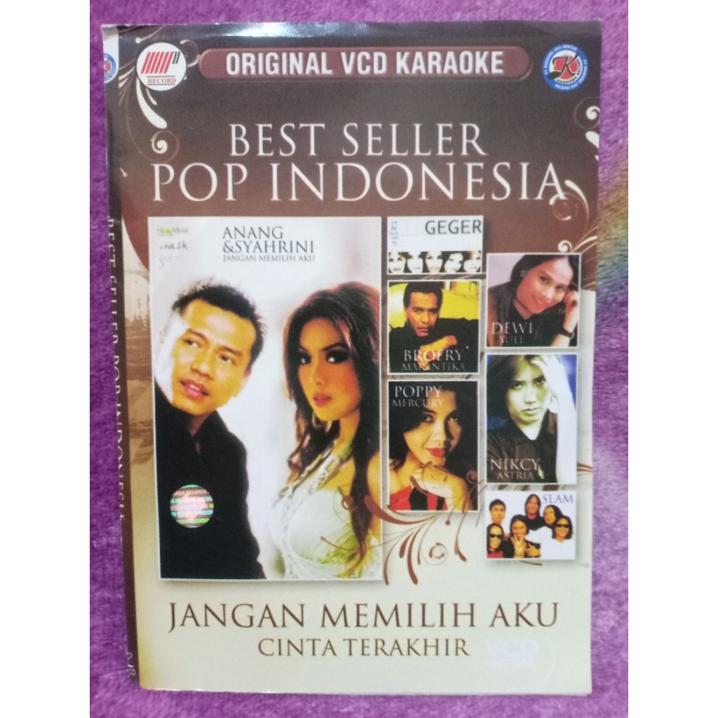 VCD BEST SELLER POP INDONESIA