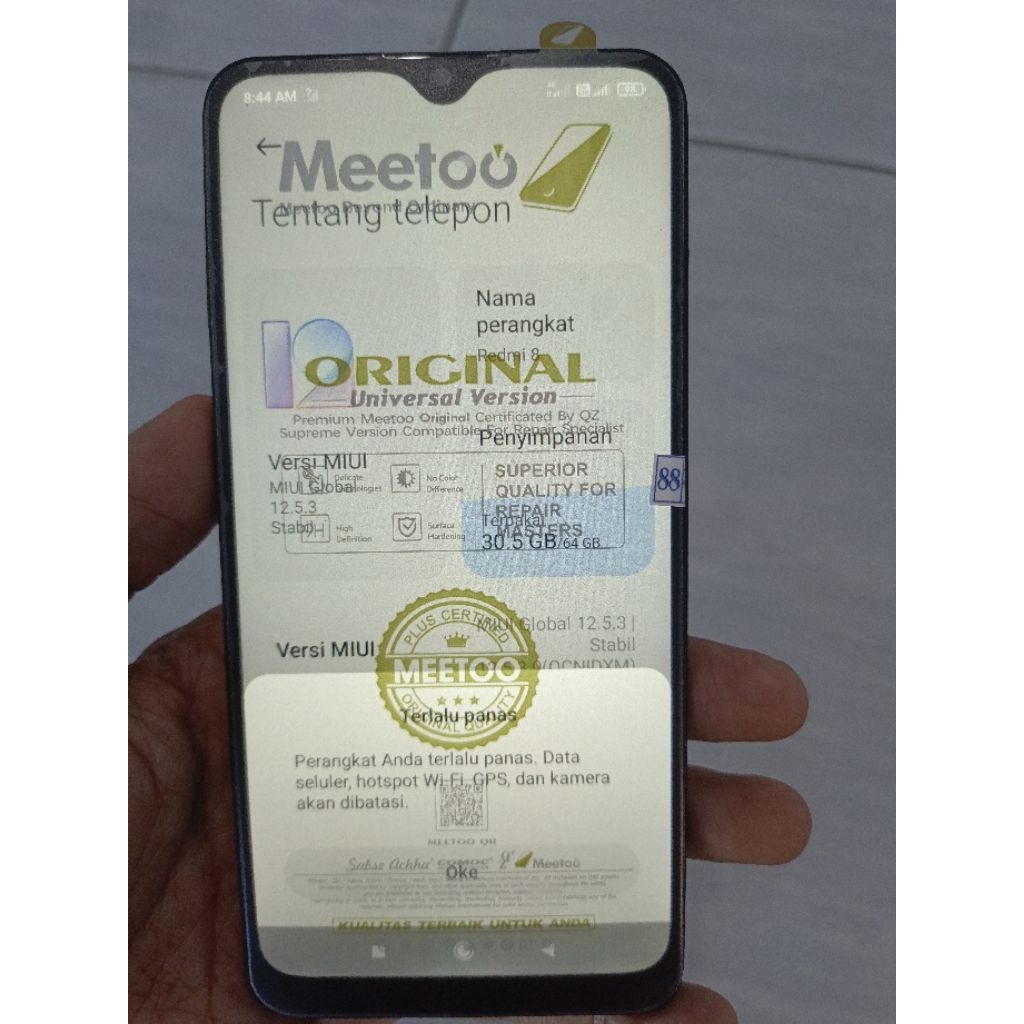 mesin redmi 8 4/64 + unit tidak normal