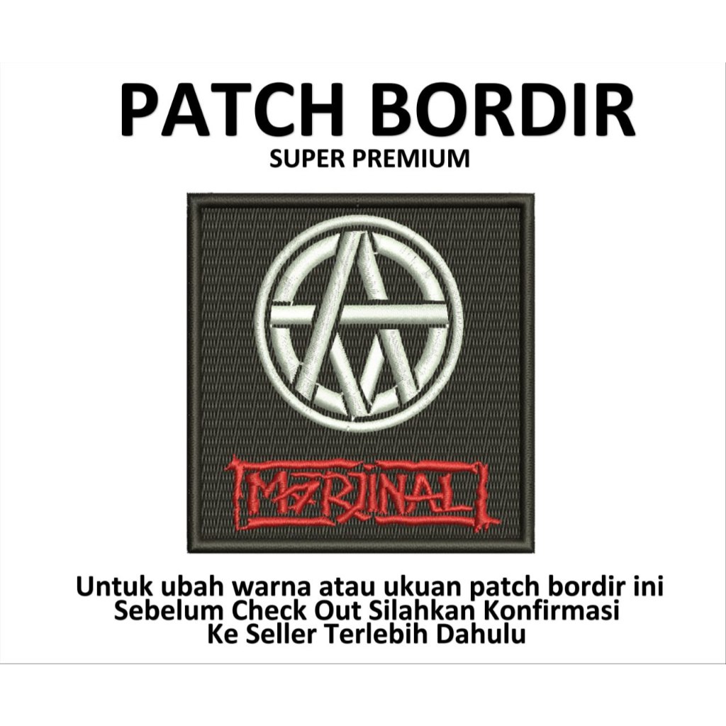 Emblem Patch Bordir Gambar MARJINAL - IBP