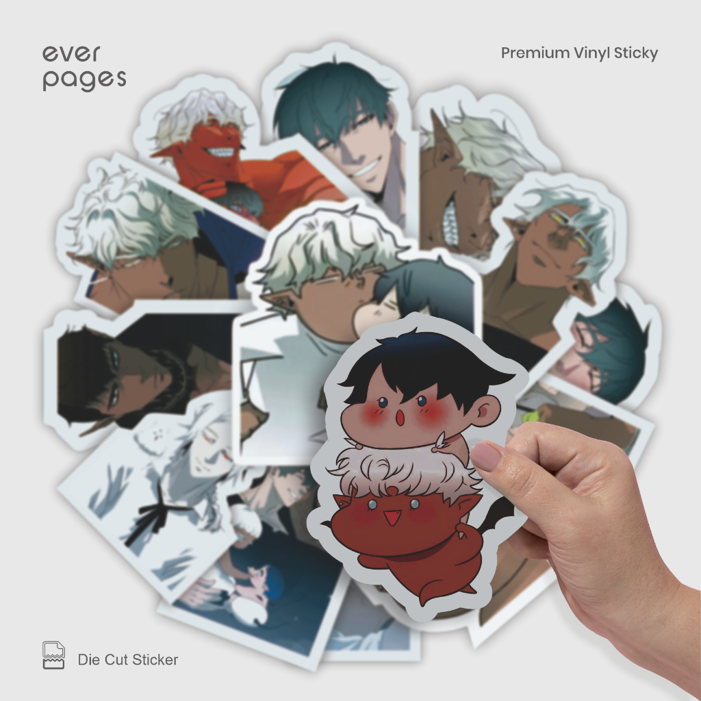 (25 pcs) Sticker Manhwa Dear Door Waterproof - HP, Laptop, Buku