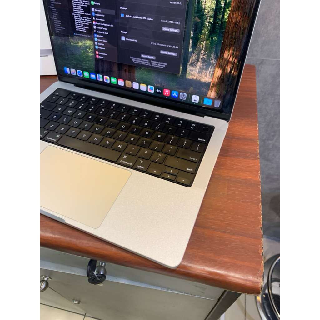 Macbook Pro M1 Pro 14inch 2021 16/512GB Silver Fullset