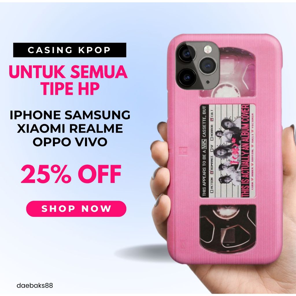 CASING HANDPHONE PREMIUM HARDCASE SOFTCASE ANDROID iPHONE  ( BISA UNTUK SEMUA TIPE HP)  f(x) pink ta