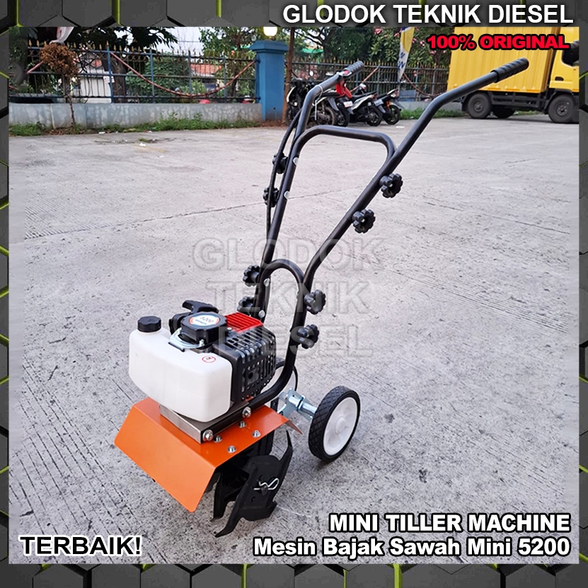 Mesin Traktor Bajak Sawah Mini Cultivator Tiller Machine 5200 Bajak Lahan Sawah Basah Kering Bensin 