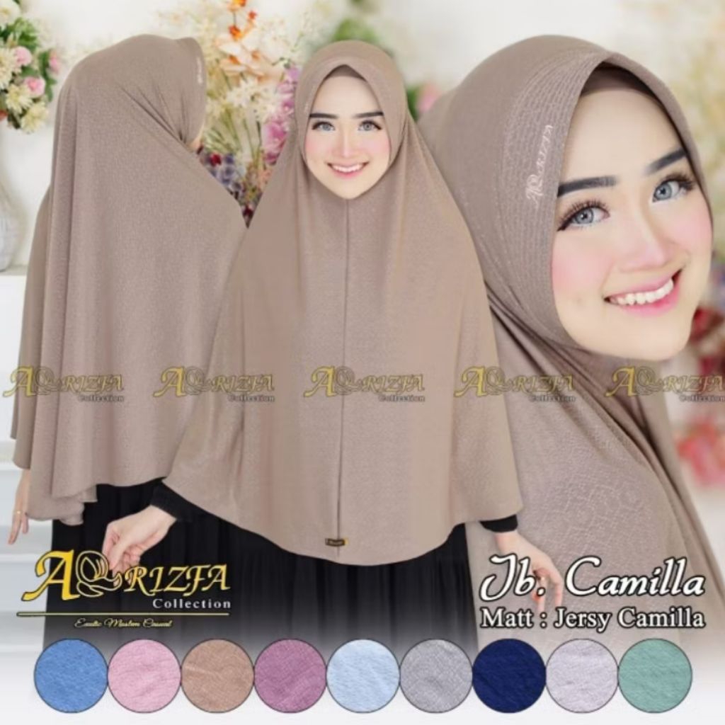 Toko Jilbab Dinara - Jilbab Jumbo Pet Camilla/ Hijab Jumbo Instans / Kerudung Pet Instan  Arrizfa