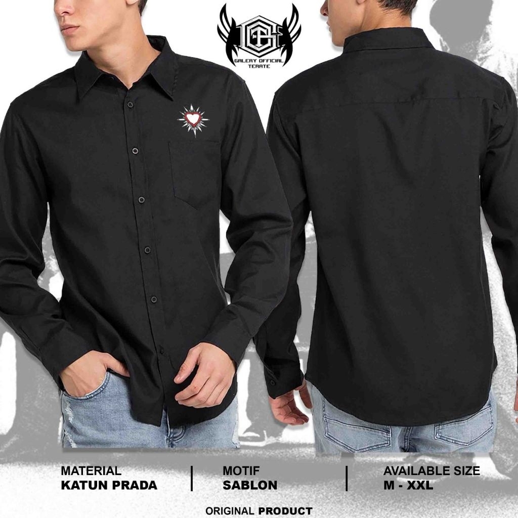 kemeja PSHT // kemeja PSHT keren // kemeja panjang PSHT // kemeja pria Psht // kemeja terate // keme