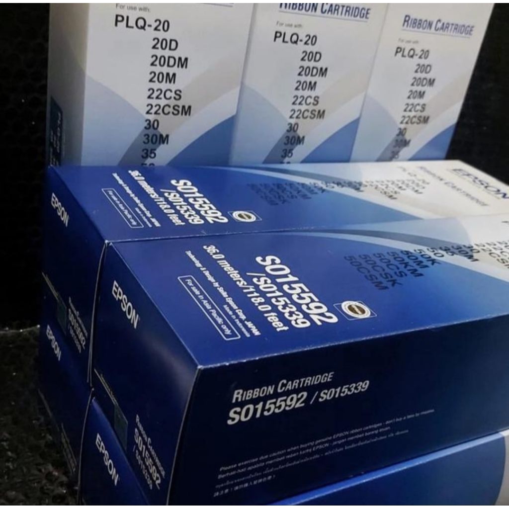 Ribbon Cartridge Epson PLQ-20 /pita plq20/Pita Printer epson plq20/  Hitam isi 3 pcs