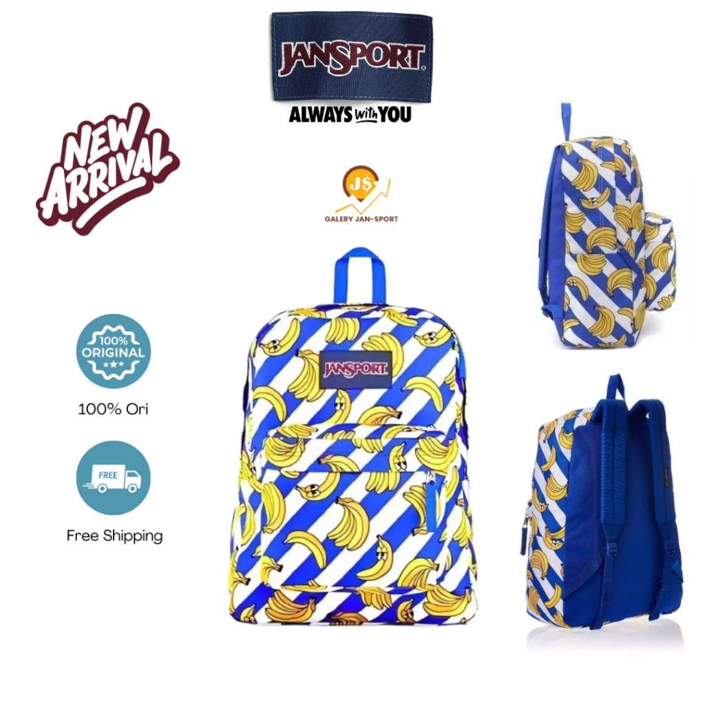 (PROMO AWAL BULAN) Tas Js Original Banana Jansport sekolah Tas Ransel ORI/Tas Ransel Sekolah