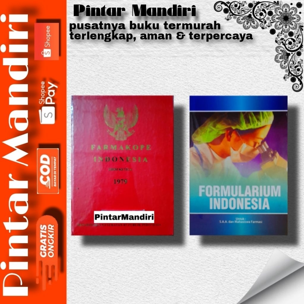 1 paket Formularium Indonesia dan Farmakope 3