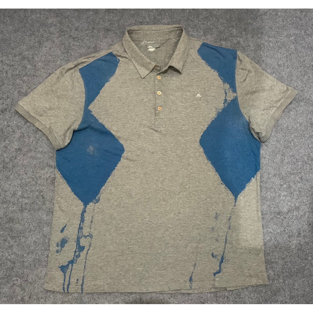 J Lindeberg Paint on Golf Shirt