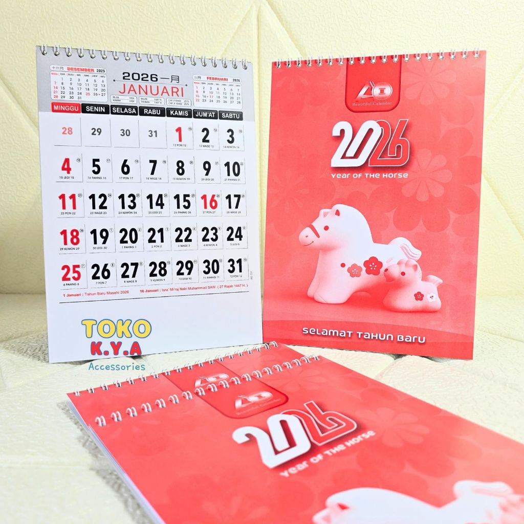 KALENDER MEJA 2026 TERBARU/ KALENDER MEJA AO PANJANG 2026