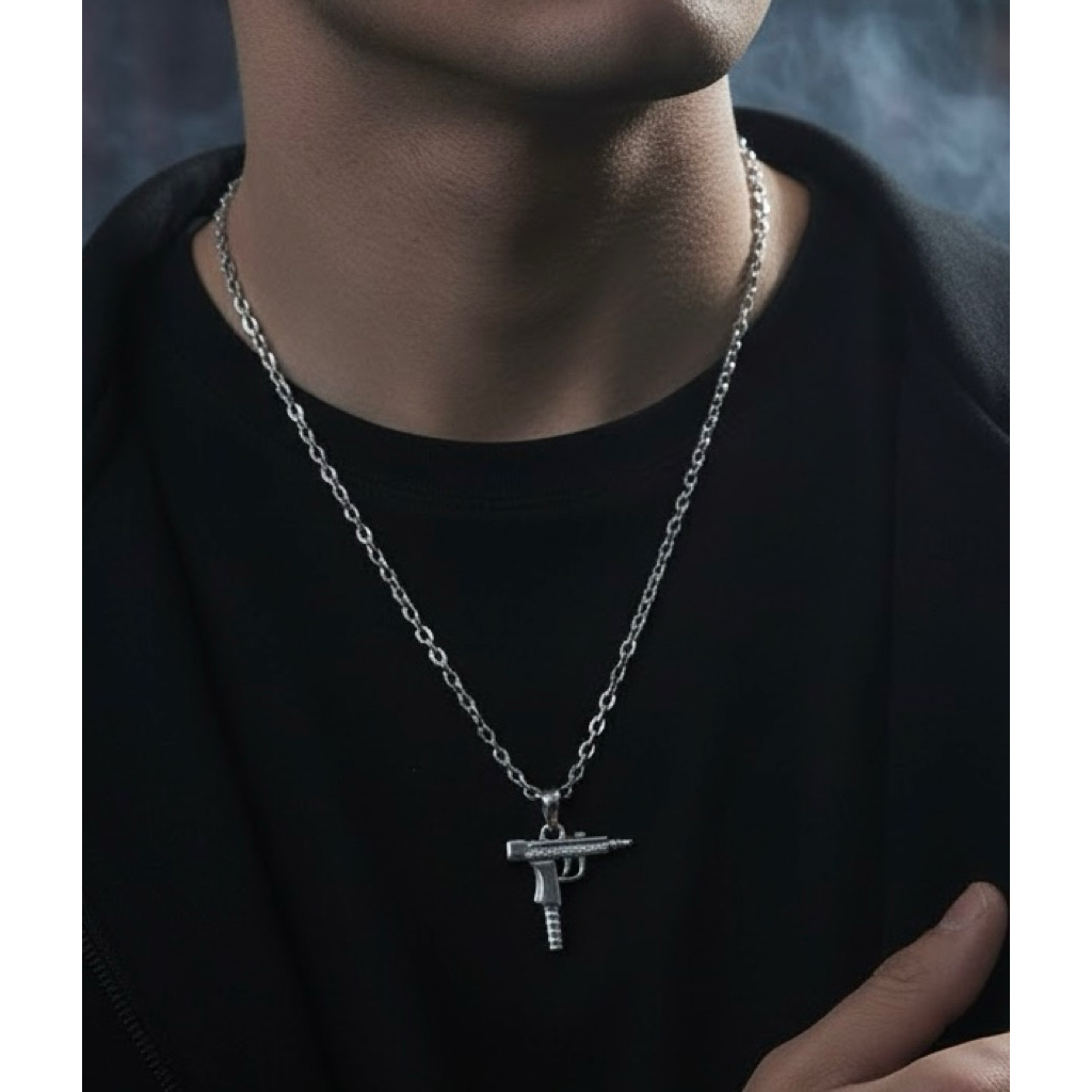 kalung uzi silver anti karat dan awet
