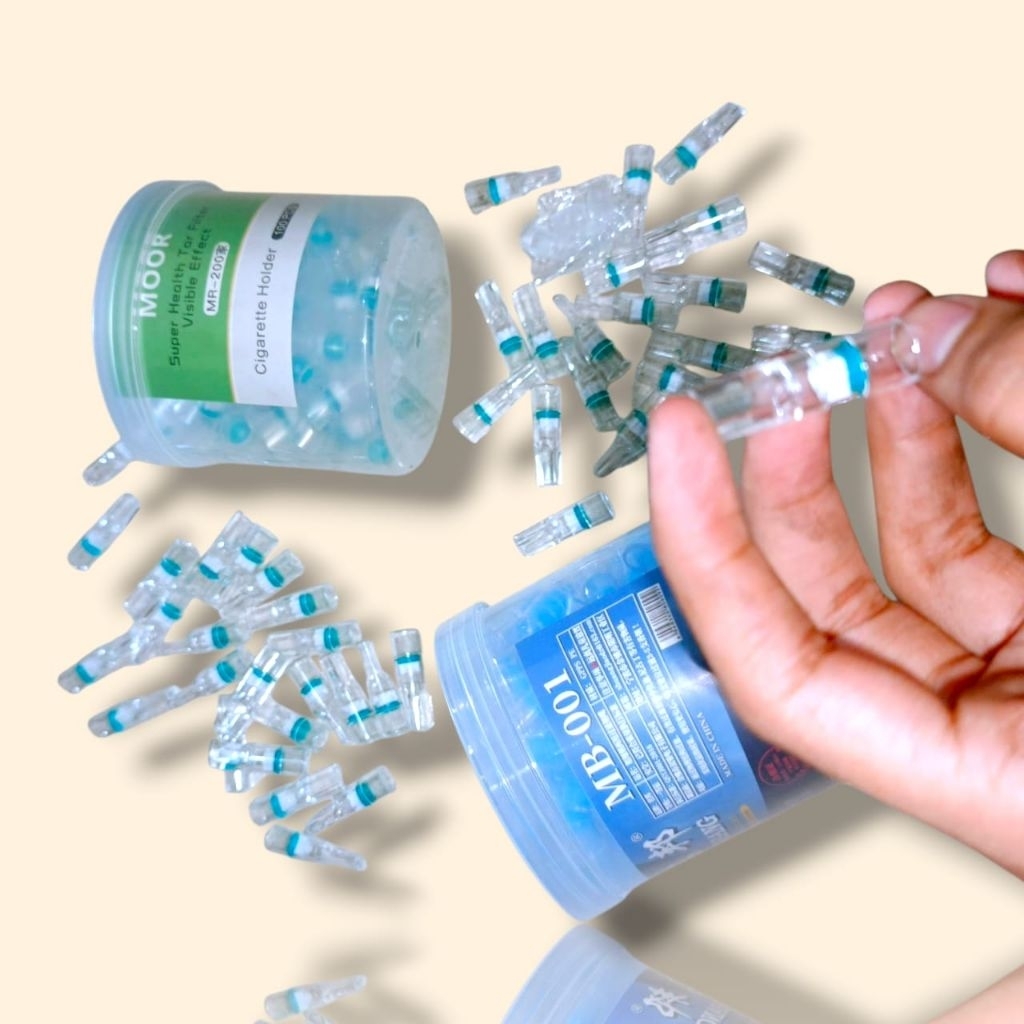 LYSASHOP 100pcs Pipa Filter Rko Saringan Asap Penyaring Tar Nikotin racun super health