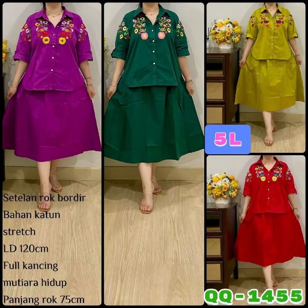 SET ROK JUMBO PREMIUM BORDIR