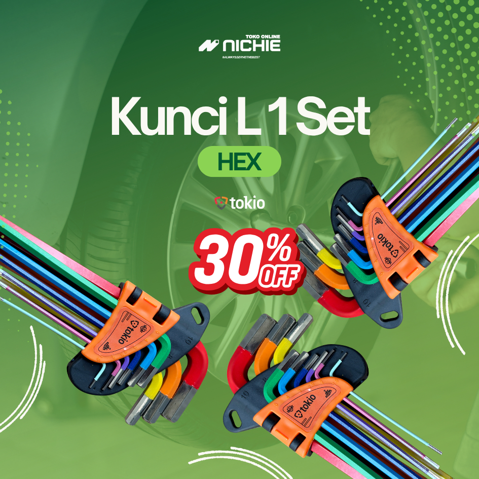 Kunci L 1 Set – HEX, HEX-BALL & TORX TOKIO