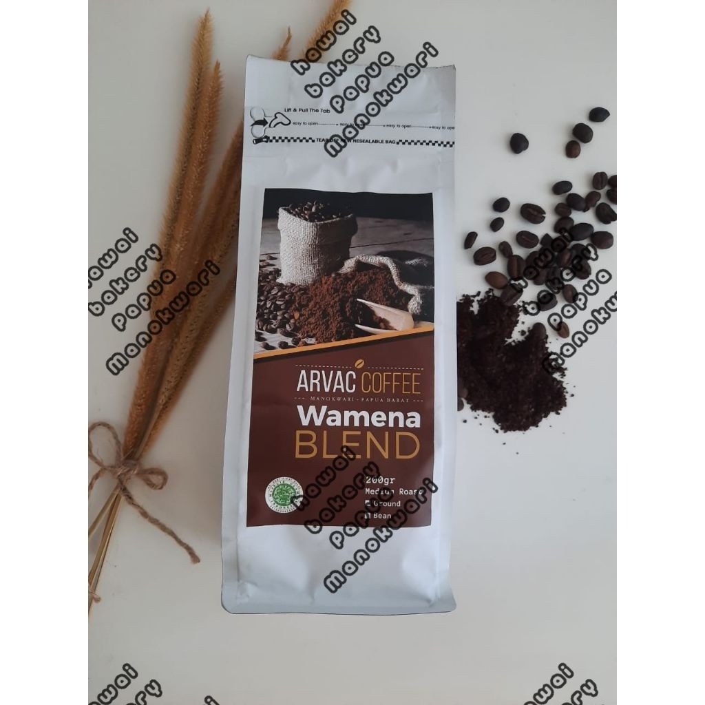 Kopi Papua Premium Arvac Coffee Wamena Blend