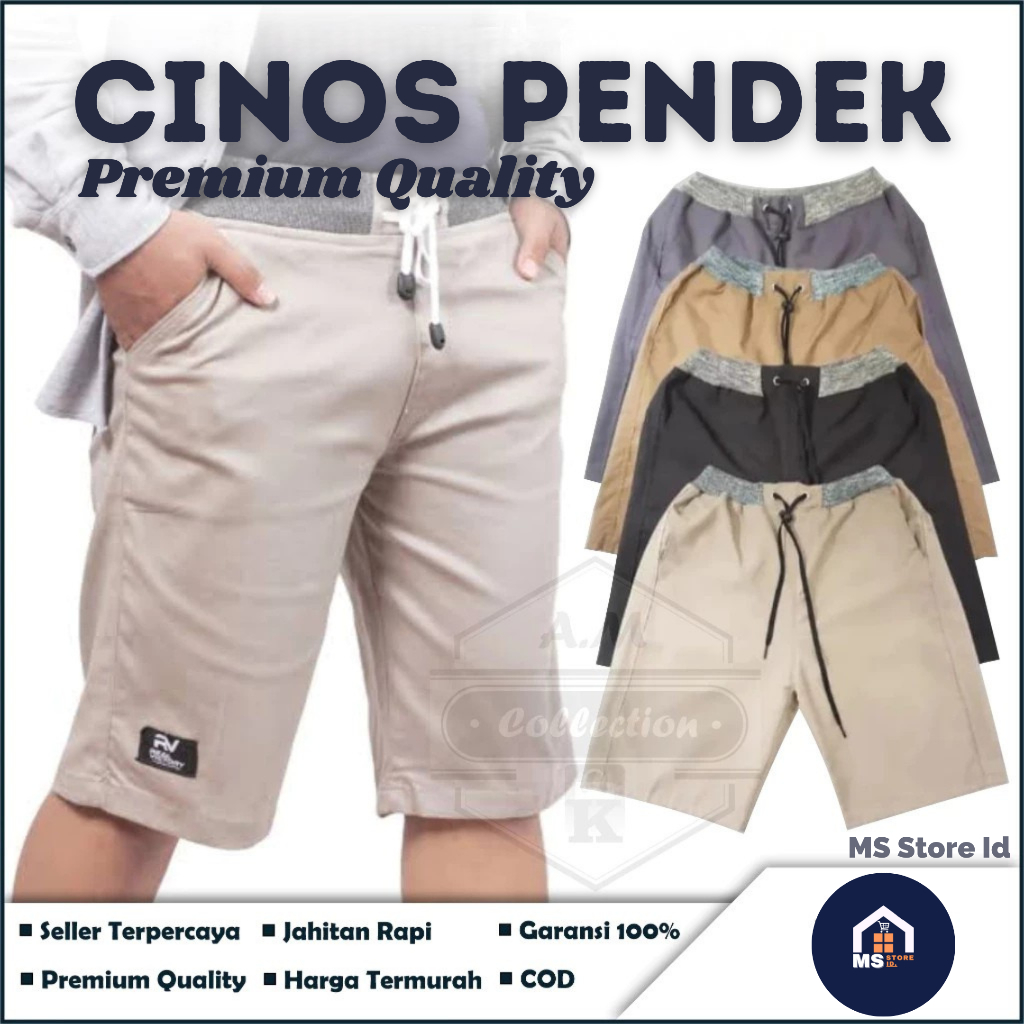 TERMURAH Celana Pendek Chinos Keren Original / Celana Kolor Pendek Pria Premium