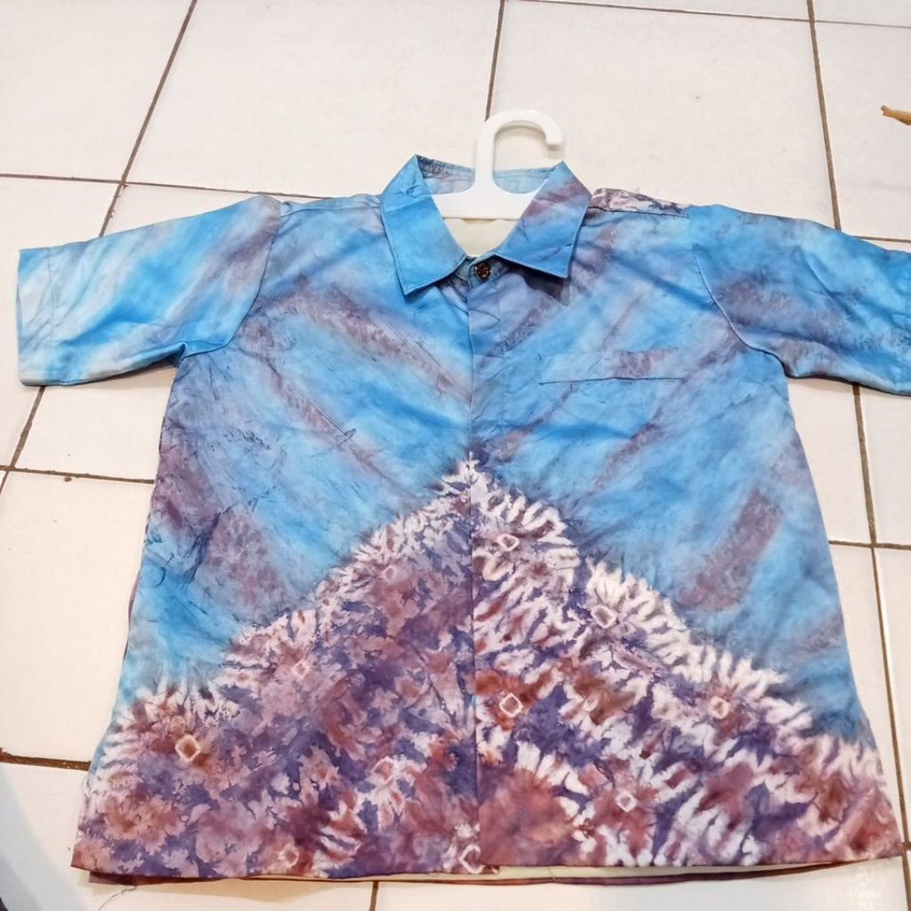 kemeja anak jumputan asli Palembang