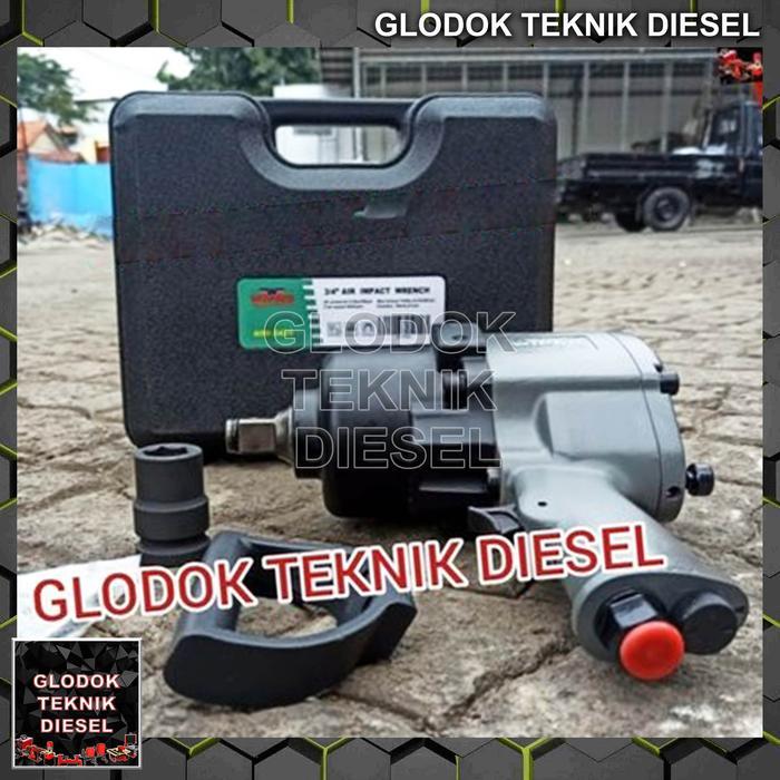 Air Impact Wrench 3/4" TWIN HAMMER Mobil WIPRO AIW-3430 / Alat Buka Pasang Baut Impact Wrench ANGIN 