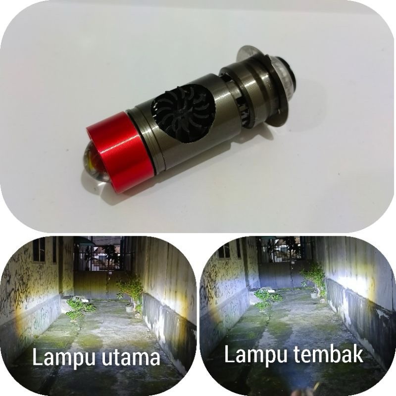 Lampu Depan LED Laser H6 Projector Plus Kipas