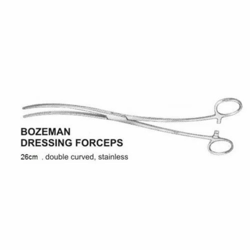 Bozemann Dressing Forcep 25cm Marwa / Tampontang Forcep 25cm Marwa