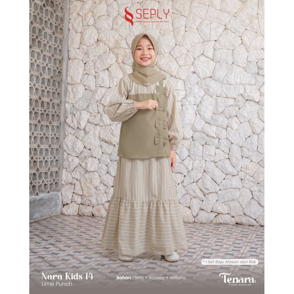 SEPLY NARA KIDS 14 LIME PUNCH GAMIS ANAK