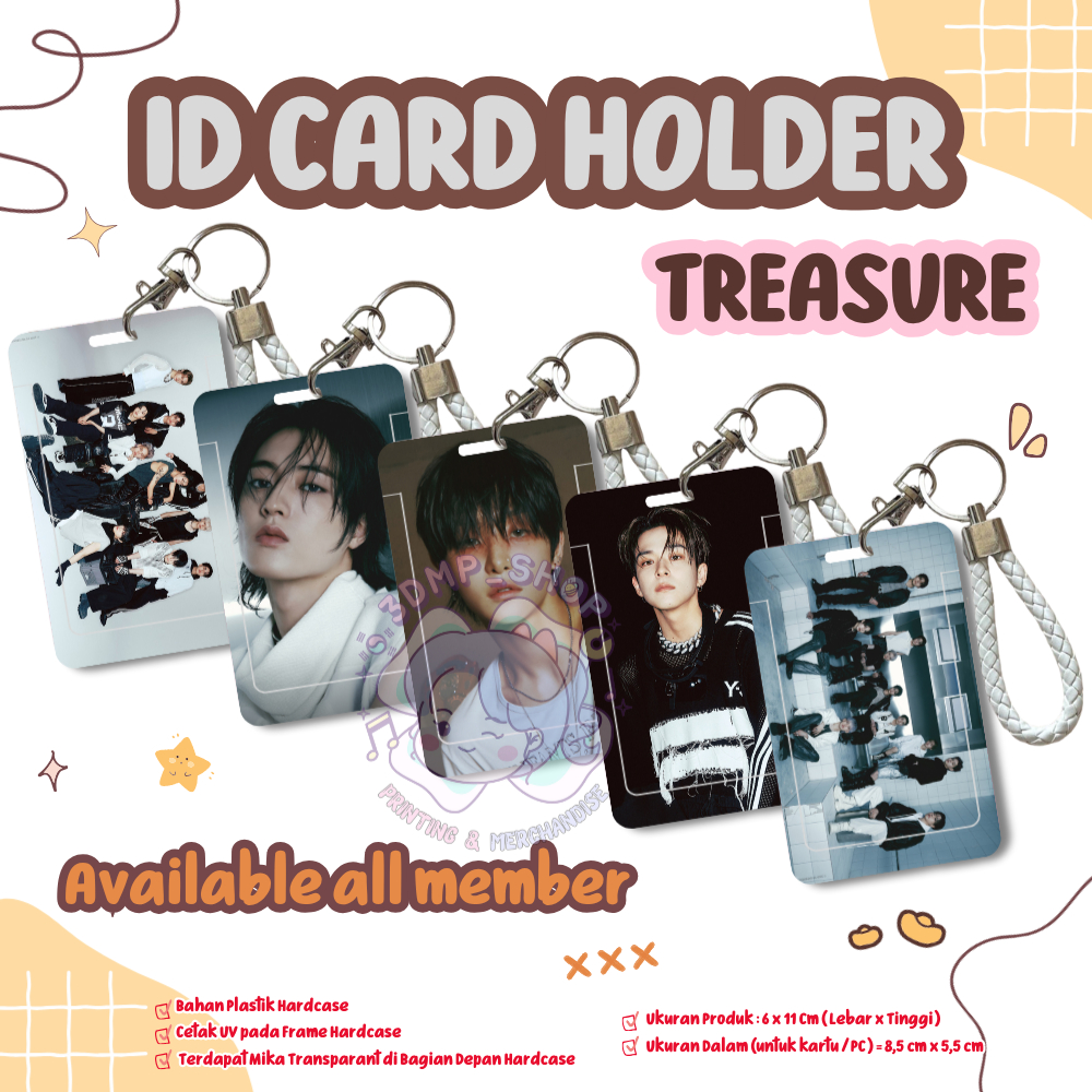 ID CARD HOLDER UV PRINT TEMPAT KARTU TREASURE Photocard Cahol Yoshi Yoshinori Asahi Doyoung Haruto J