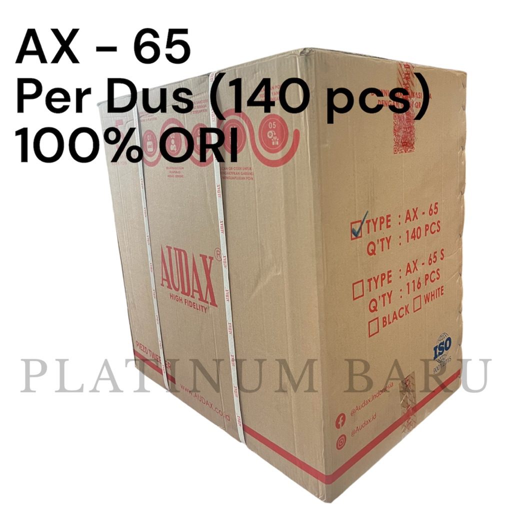 Per Dus 140pcs - Tweeter Walet Original Asli AUDAX AX 65 / AX-65 / AX65 Twitter Speaker Walet