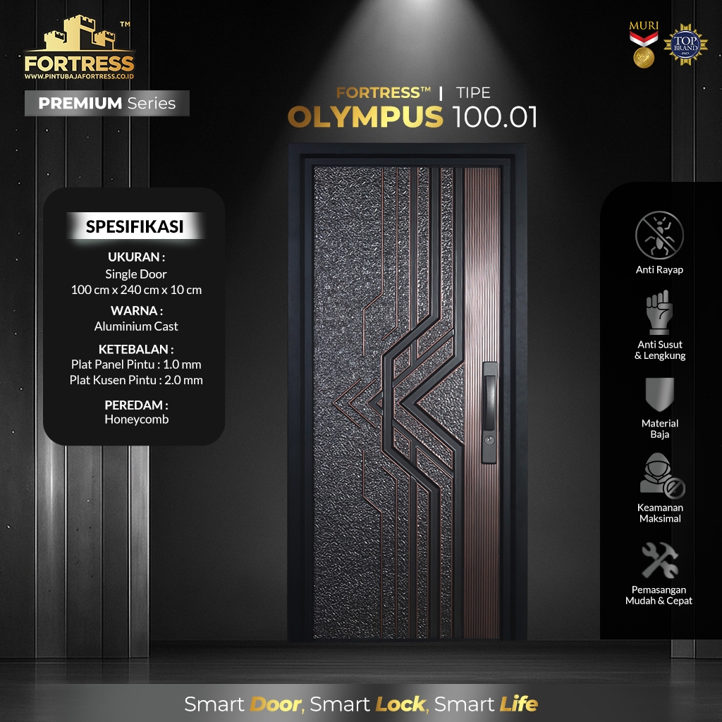 Pintu Baja Fortress | Pintu Baja Premium OLYMPUS   Series 100X240 FORTRESS