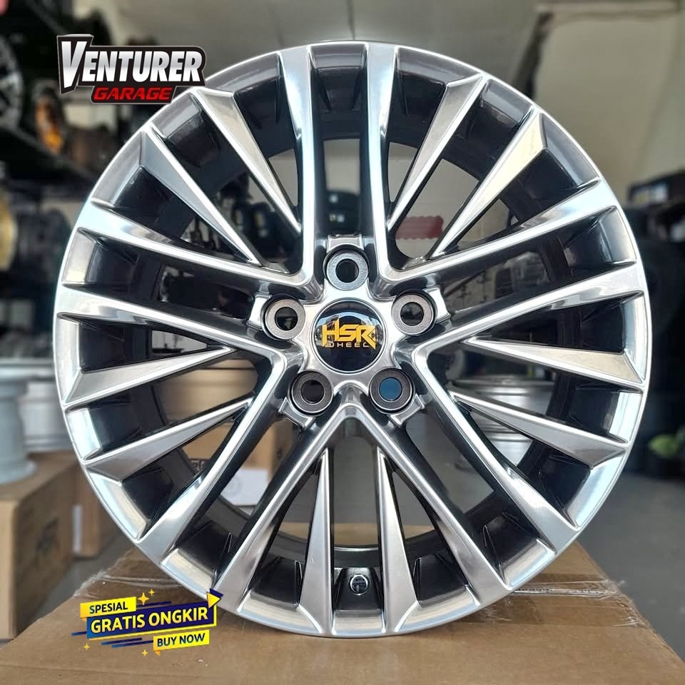 Velg Mobil Xtrail, Innova, Xpander, Crv, Hrv Ring 17 Hsr London R17 Hyper Black Toko Velg Solo