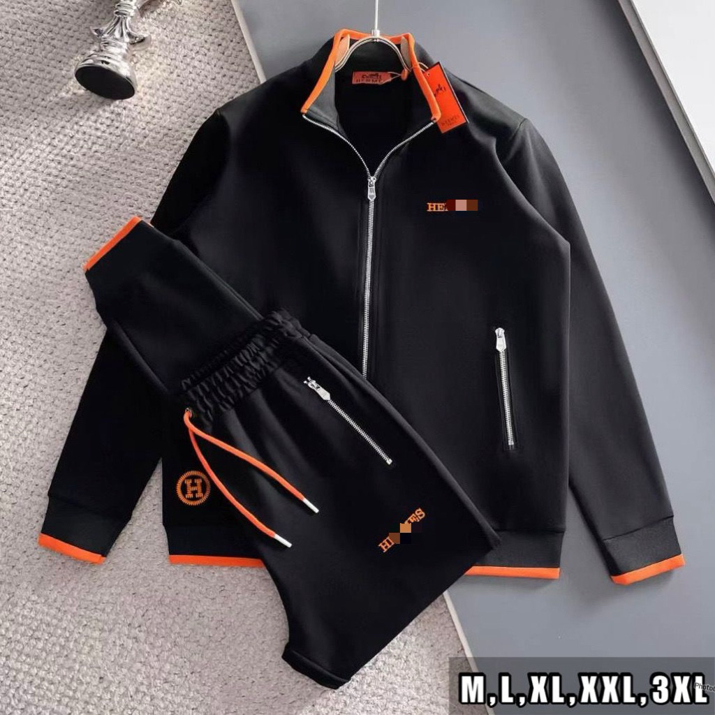 Setelan Training Panjang Casual wanita pria Branded terbaru/ One set trendy impor