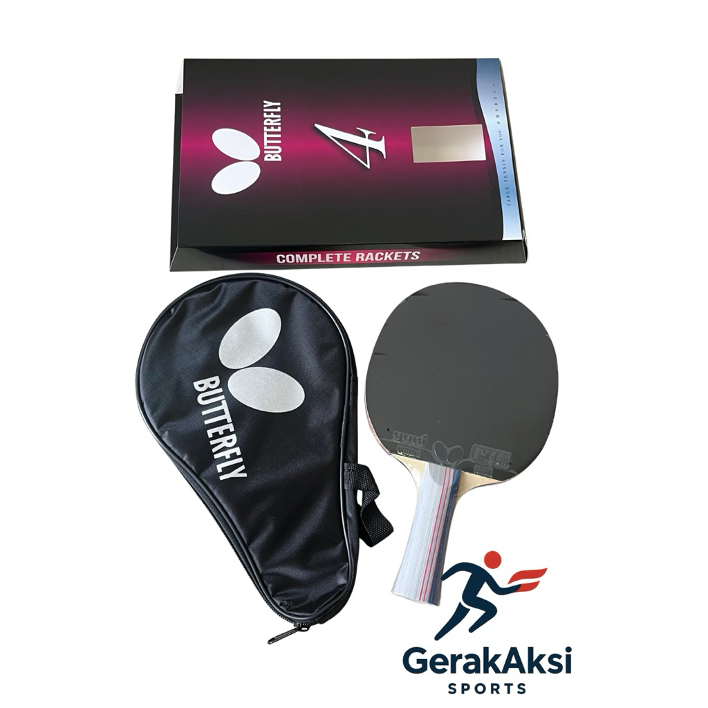 Original Butterfly TBC 401 (Seri 4) | Bet Tenis Meja / Bet Pingpong / Raket Tenis Meja  Lengkap deng