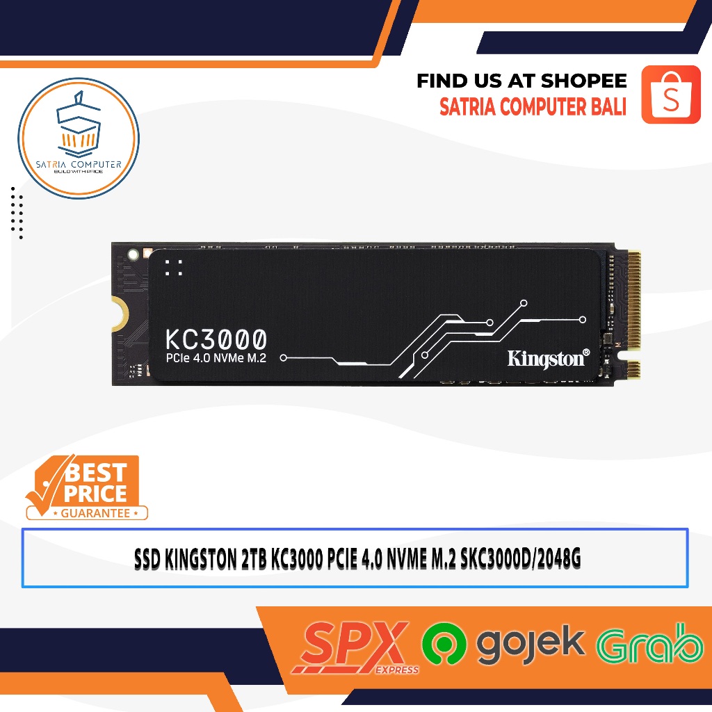 SSD KINGSTON 2TB KC3000 PCIE 4.0 NVME M.2