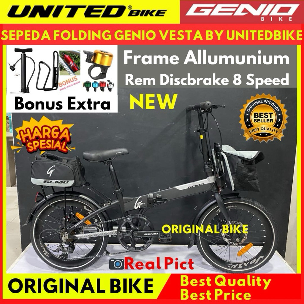 Sepeda Lipat 16 20 Genio F371 Lunox Vesta by United