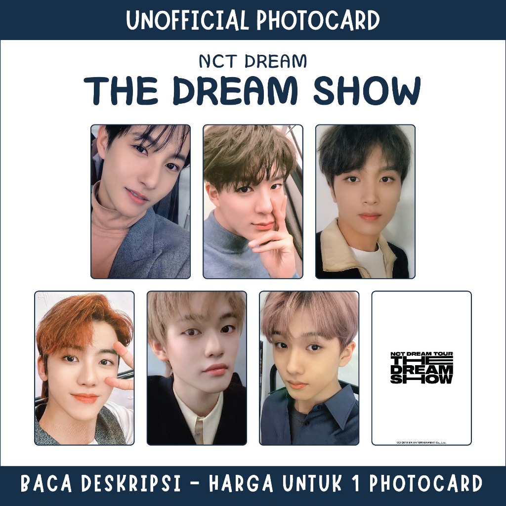 [UNOFFICIAL PHOTOCARD] NCT DREAM - THE DREAM SHOW