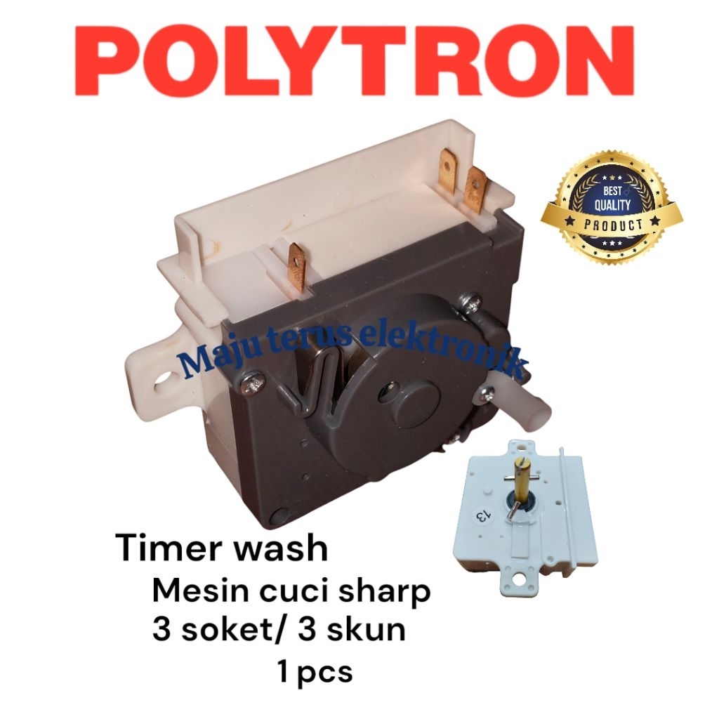 Timer Mesin cuci Polytron Timer wash 3 socket/3 pin mesin cuci polytron 2 tabung