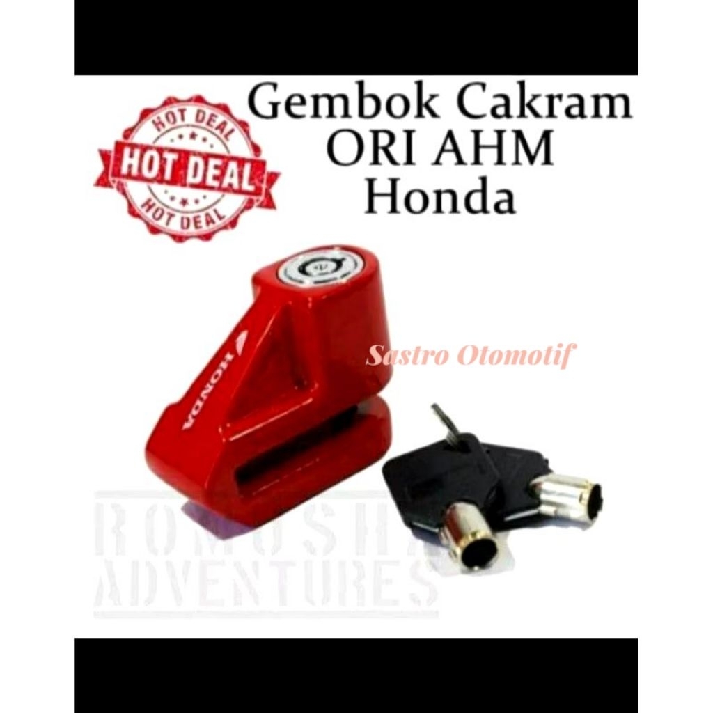 Gembok original honda AHM gembok cakram original honda AHM 100% universal
