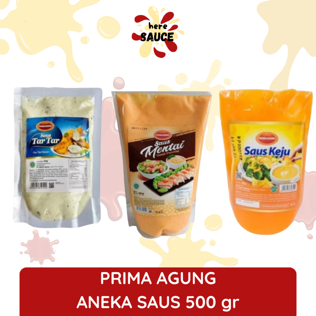 Saus Mentai | Saus Keju | Saus Barbeque | Prima Agung Aneka Saus 500gr