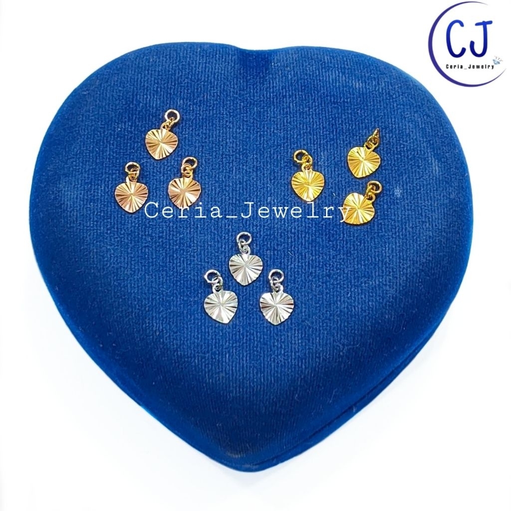 Mainan Gelang Love Ukir Perak Asli Silver 925 Lapis Emas Asli - Mainan Gelang Anti Karat