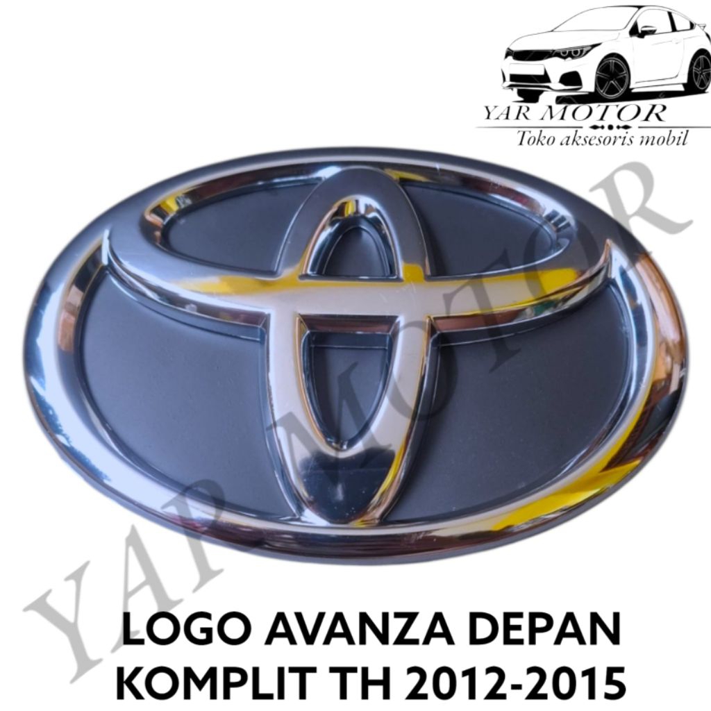 LOGO DEPAN TOYOTA AVANZA 2012-2015 LOGO GRIL DEPAN AVANZA 2012-2015