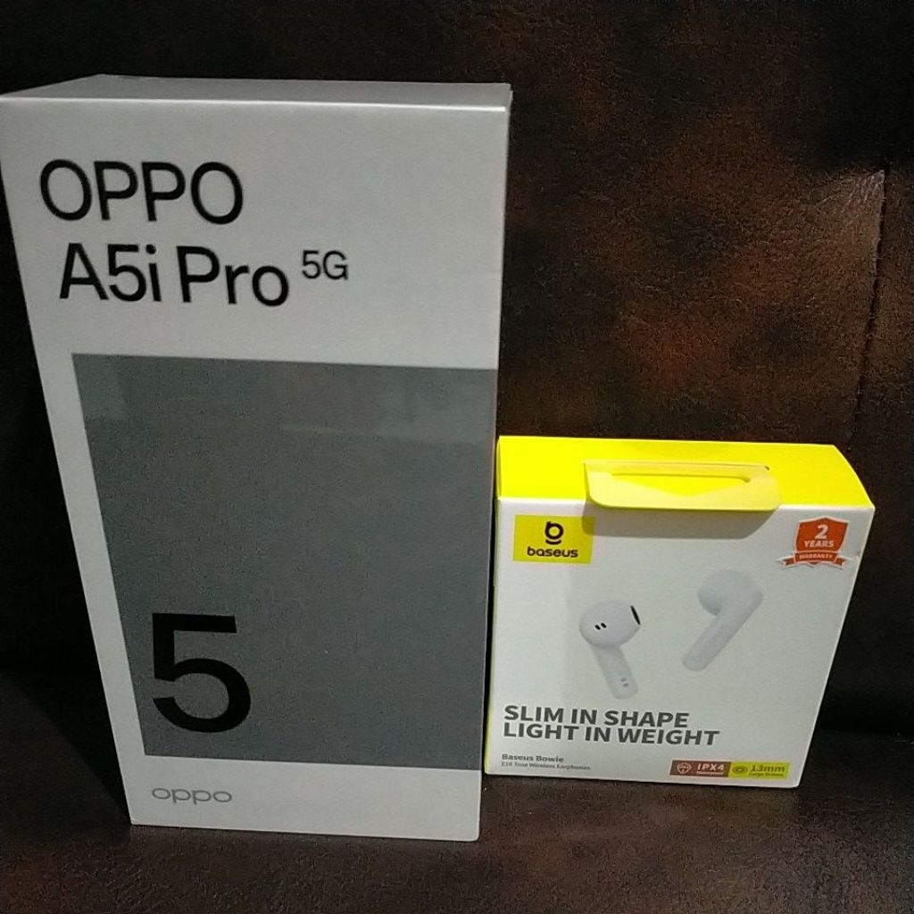 OPPO A5i Pro (5G), ram 8GB/rom 256GB.Bonus Baseus E-16