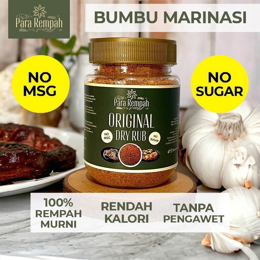 DRY RUB Para Rempah - Bumbu STEAK / bumbu Marinasi Daging / Italian Rub / Original Dry Rub / Bumbu S