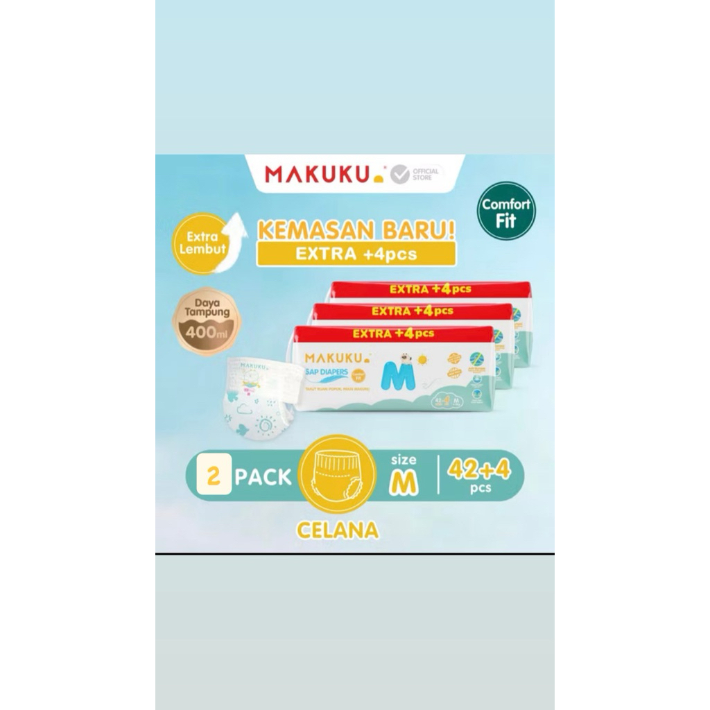 MAKUKU PAMPERS size M (2 pack)