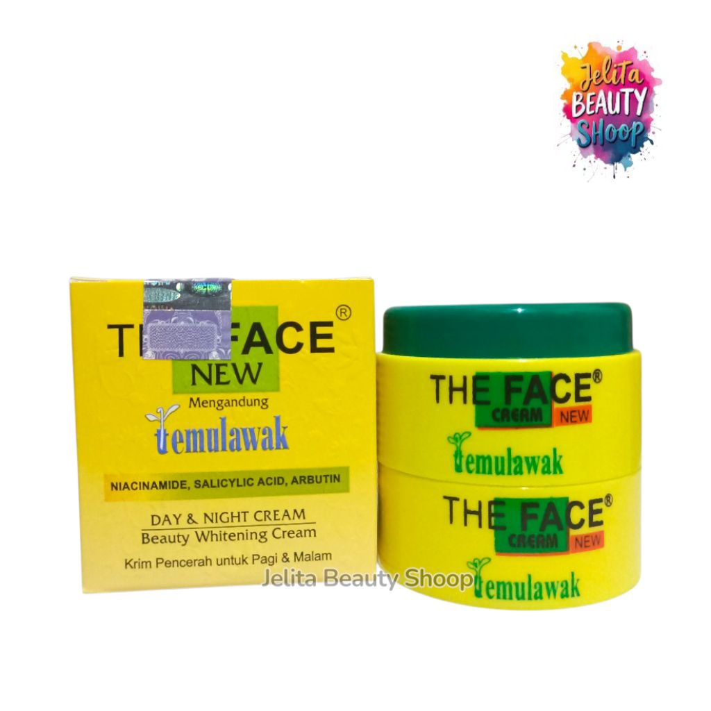 Cream The Face Temulawak Ori Krim Siang & Malam Original