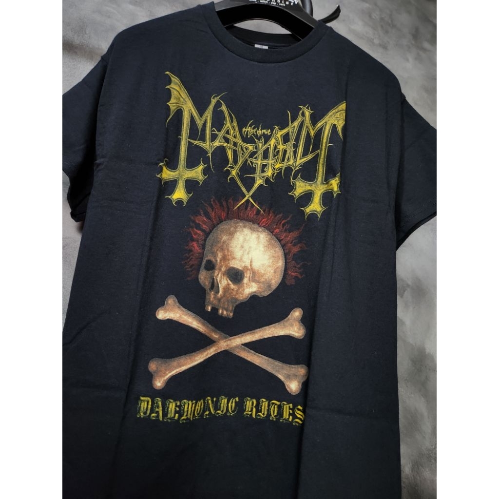 Mayhem Official - Daemonic Rites Tee (Black) Tshirt Kaos Band