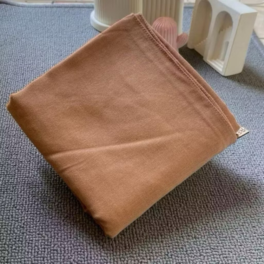 Hijab Segiempat Paris Premium Coklat muda •Coklat Muda•