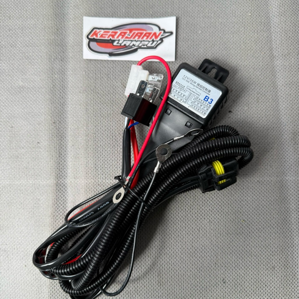 Relay Biled Kabel Set Relay 2 Lampu Biled HID