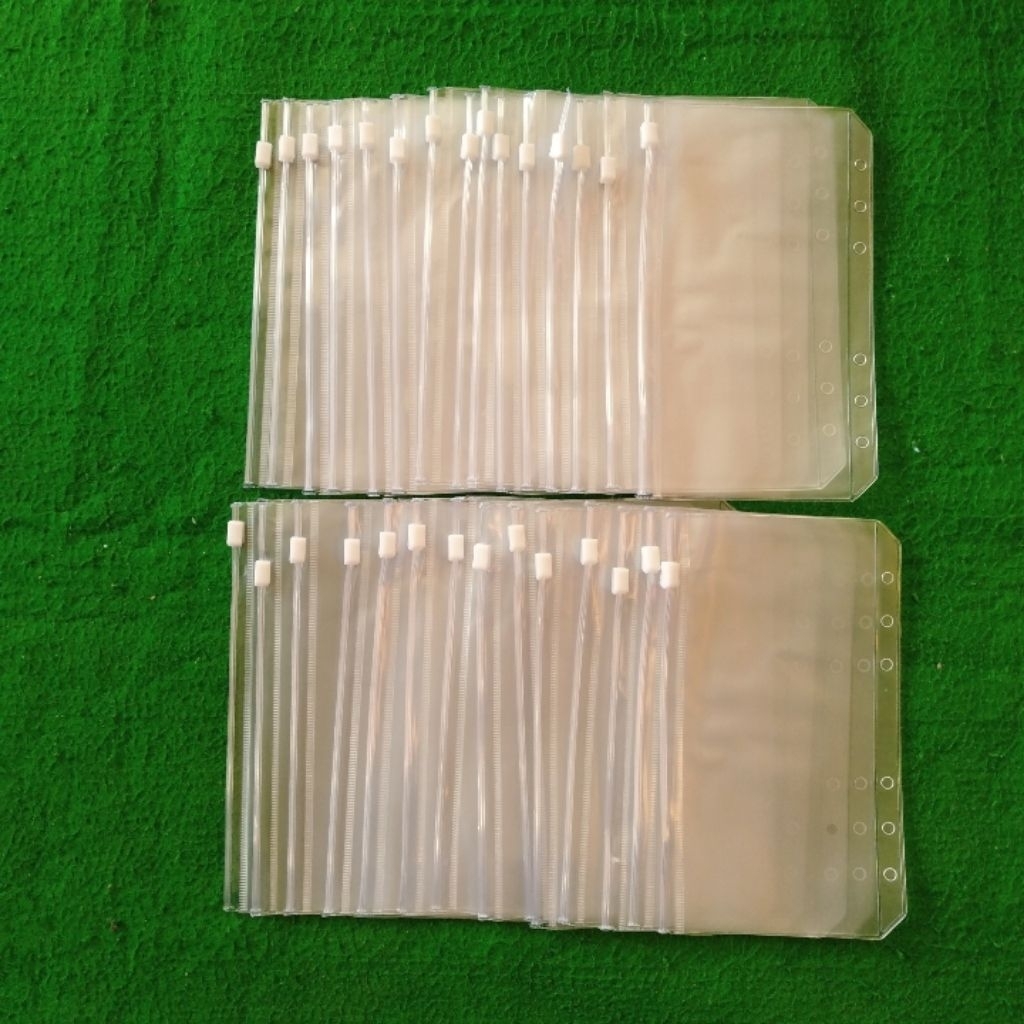 ziplock ukuran A6 / ziplock binder keuangan A6