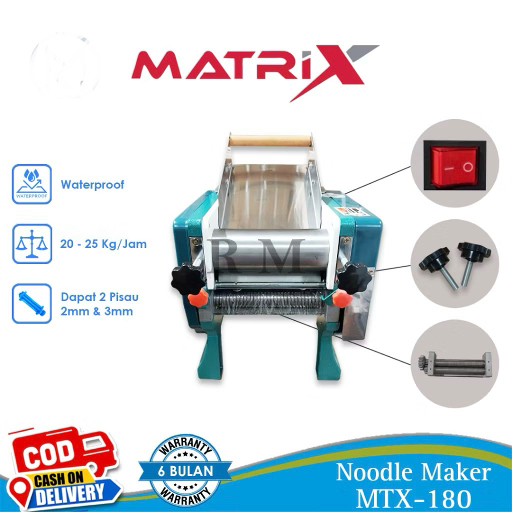 Mesin Gilingan Mie Listrik Giling Mie Elektrik Matrix MTX180 Electric Noodle Maker