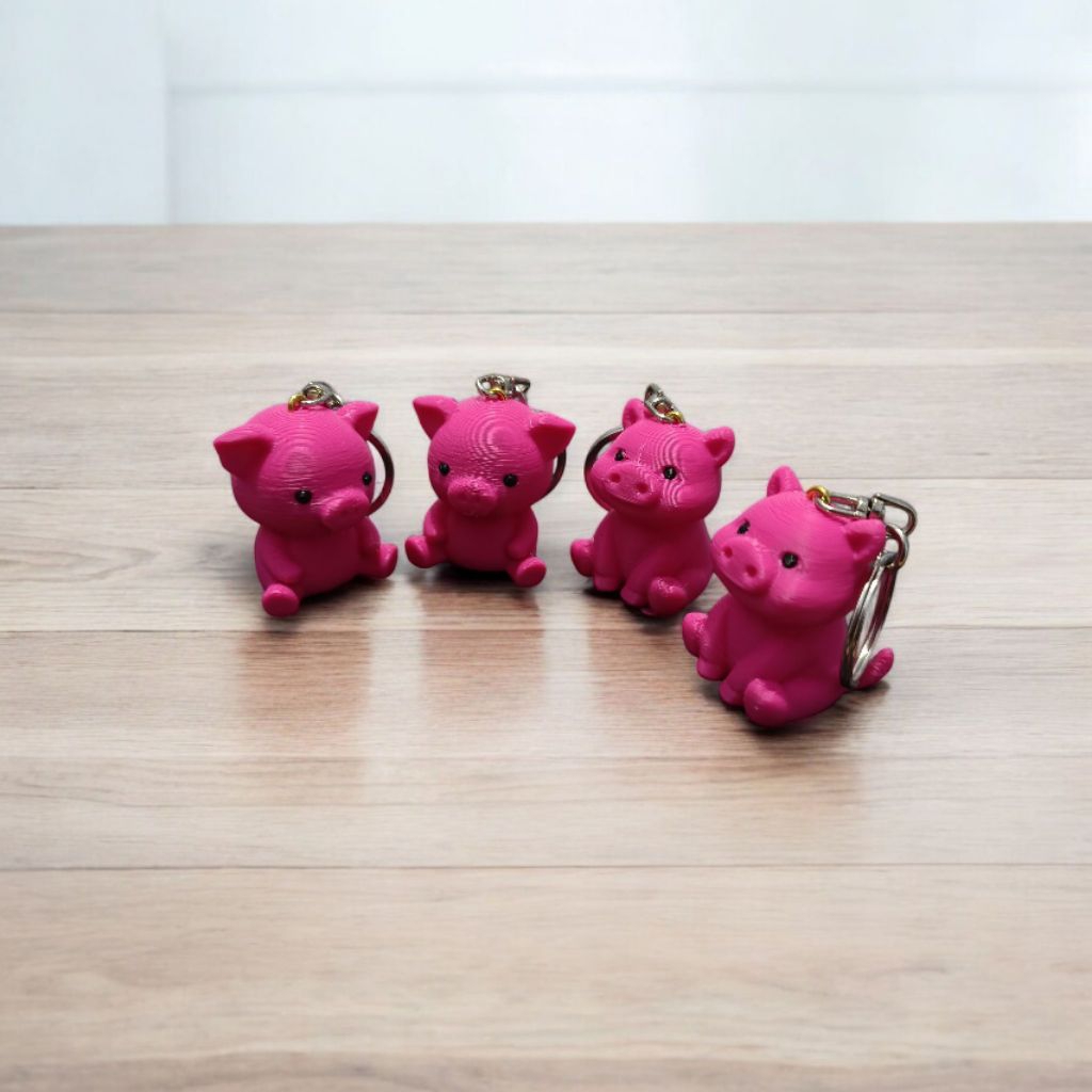 gantungan kunci custom babi gantungan tas babi miniatur babi