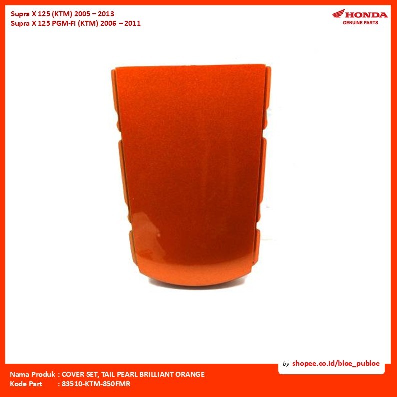 COVER SET, TAIL PEARL BRILLIANT ORANGE/83510KTM850FMR